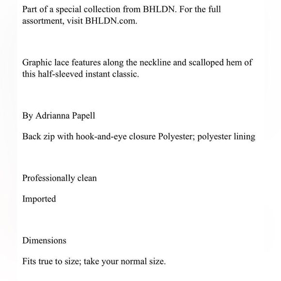 BHLDN Whitney Dress / size 8 - Picture 8 of 8